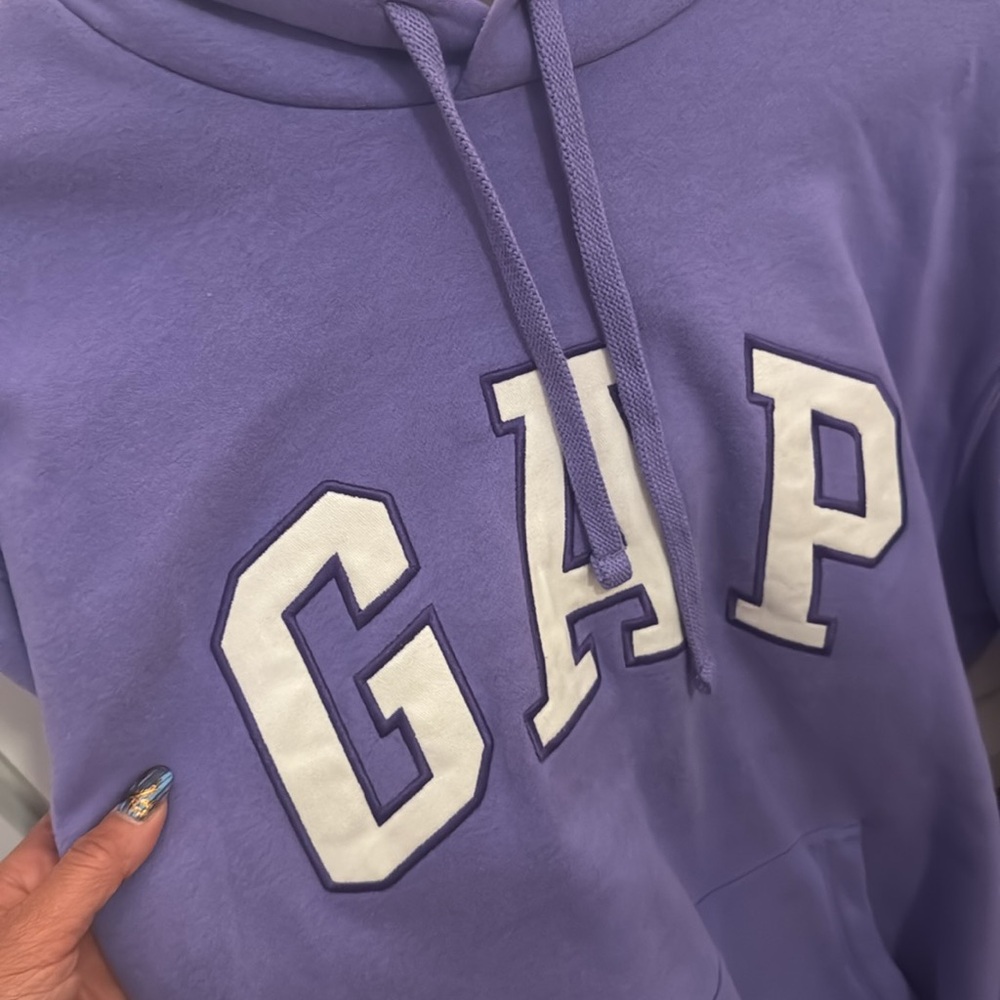 GAP Lavender Hoodie with Logo - Picture 2 of 5